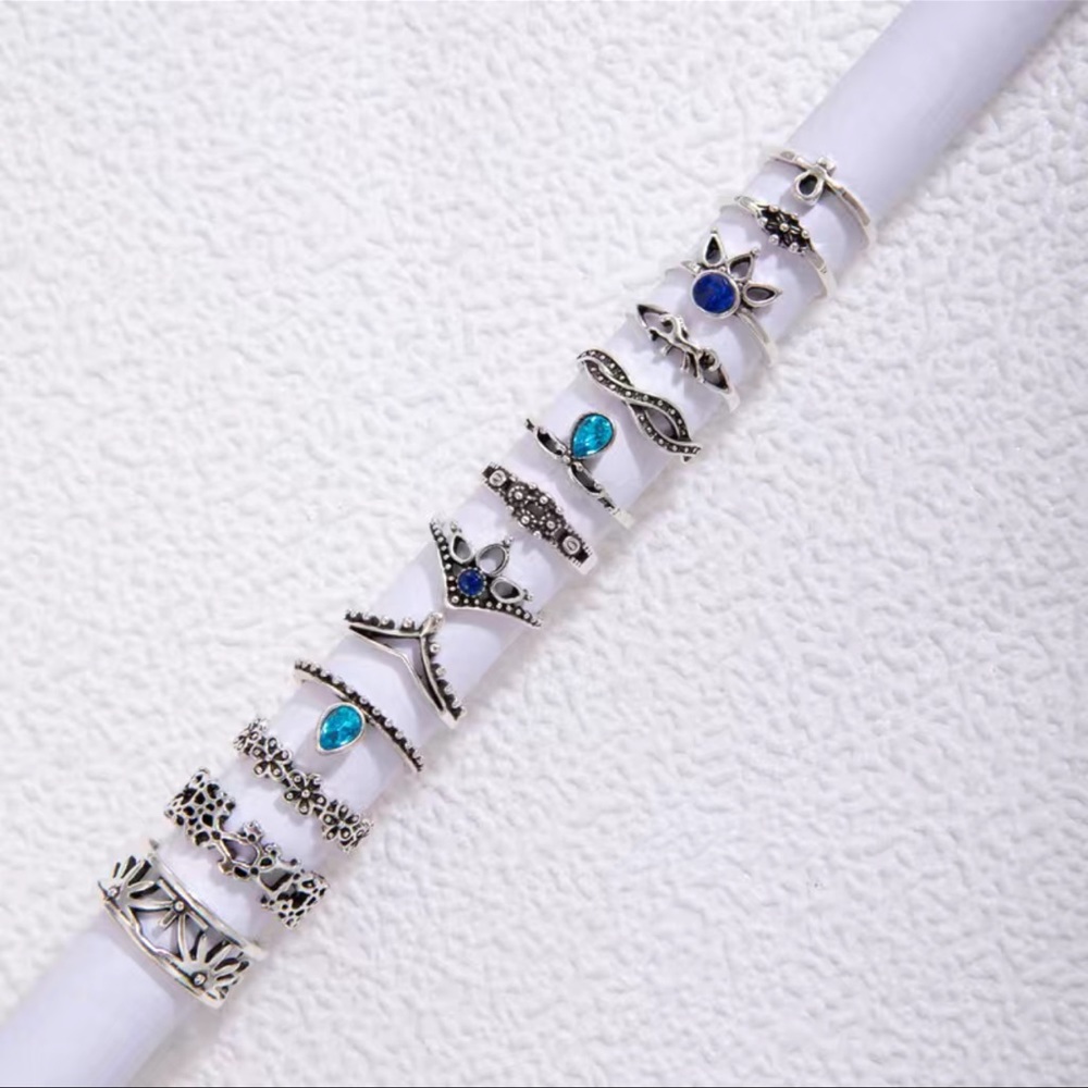 13-Piece Boho Ring Set